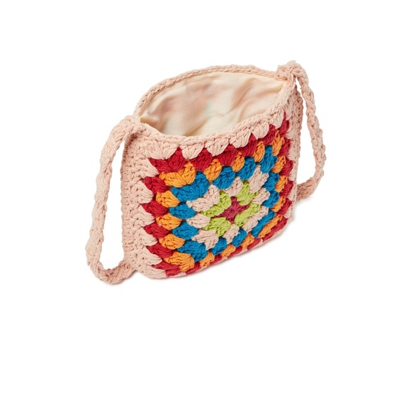 Woman’s Festival Crochet Granny Square Crossbody Bag - Picture 5 of 8